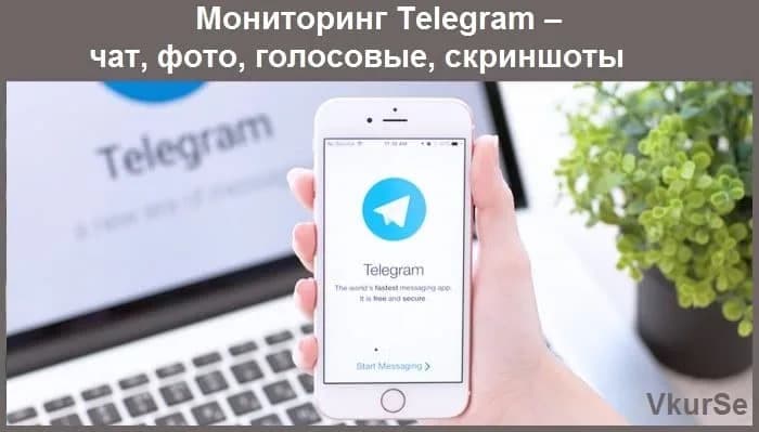 Мониторинг Telegram – чат, фото, голосовые, скриншоты